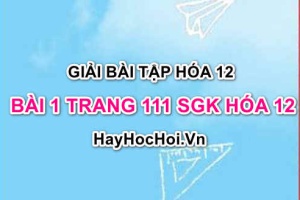 Giải bài 1 trang 111 SGK Hoá 12: Tính chất hóa học của kim loại kiềm, hợp chất của kim loại kiềm